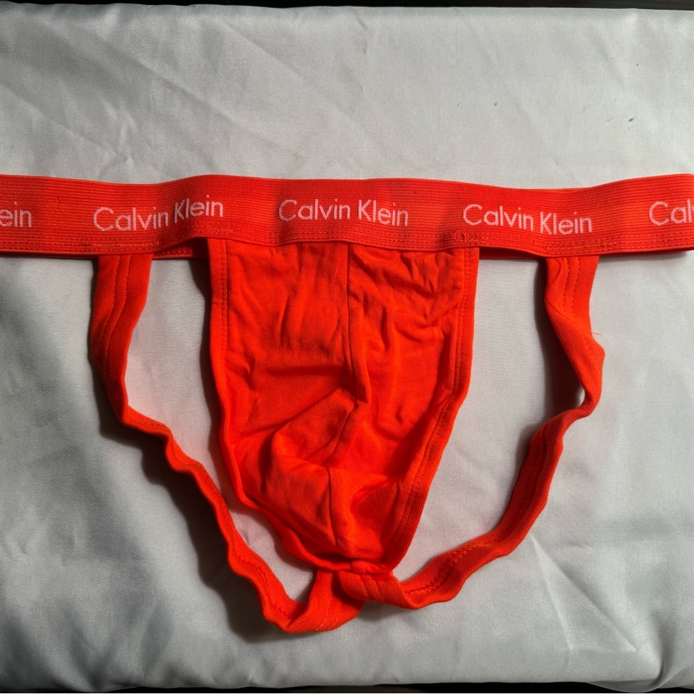 Orange Jockstrap (Medium) - Calvin Klein